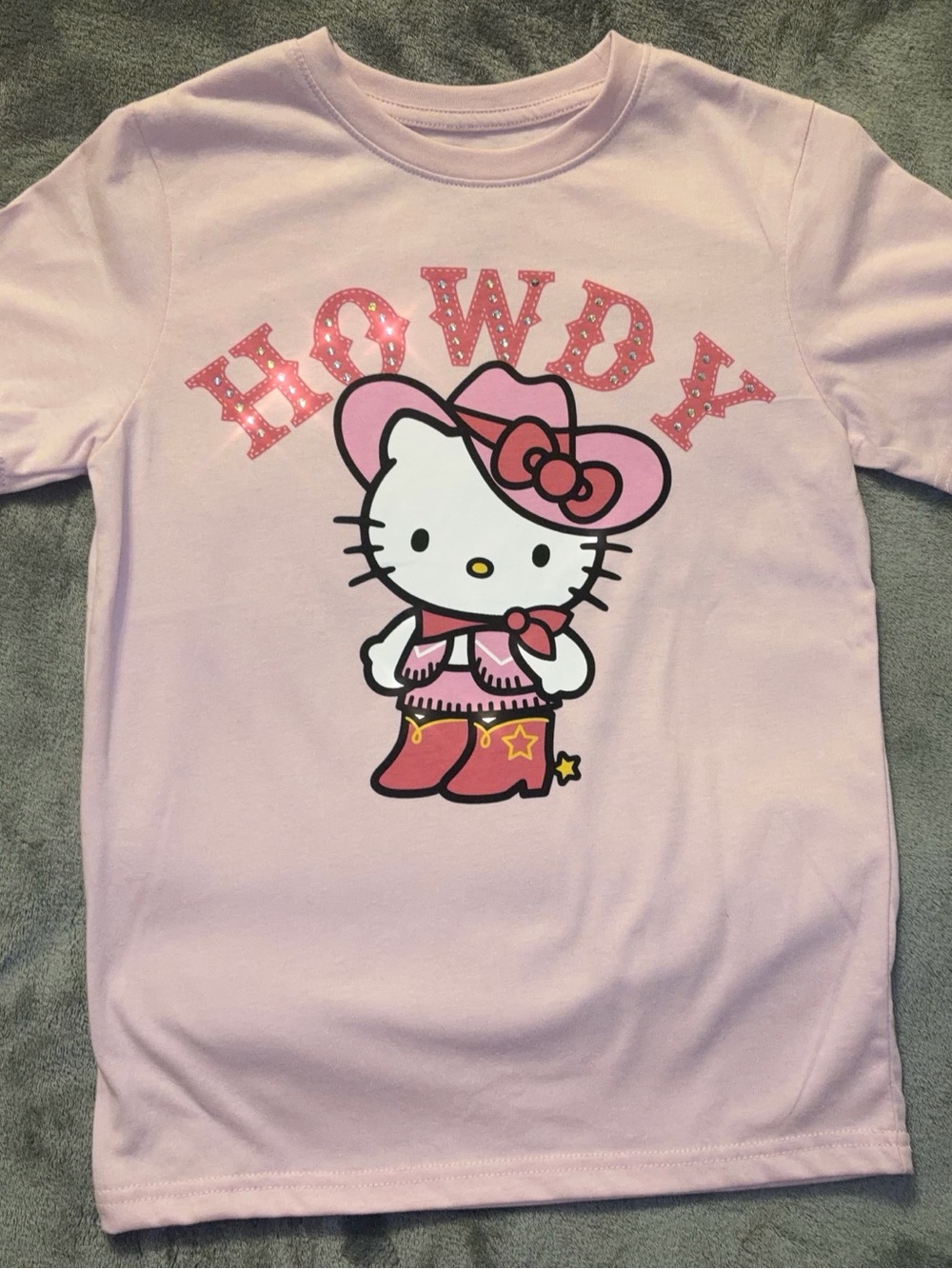 Hello Kitty Pink 'Howdy' Cowboy Graphic Tee